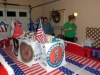 The LBFOL float honored all four branches of the military.