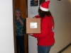 Each resident also received a handmade treat of Hershey\'s Kisses in the shape of a Christmas tree